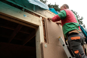 the eco-garden office under construction