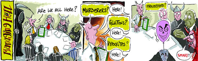 Managing Hell cartoon 4 14/02/2006