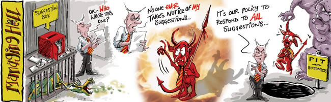 Managing Hell cartoon 9: 17.04.2006