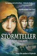 Front cover of Stormteller novel by David Thorpe