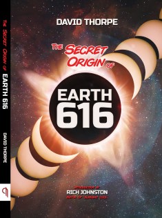 front cover the secret origin of earth 616 by david thorpe