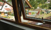 triple-glazing windows for maximum insulation and solar gain